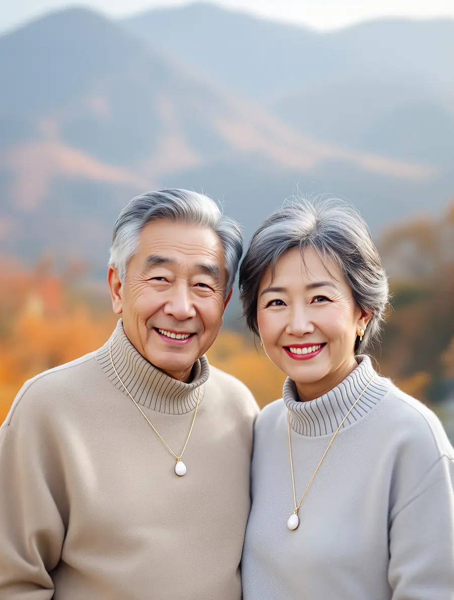 파워핏을 착용한 시니어 부부